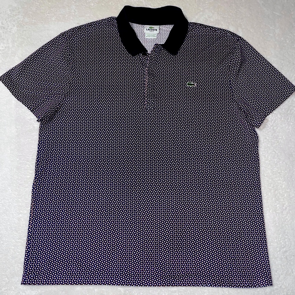 Lacoste Pattern Polo size 6/XL slim fit